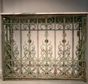 French 18th Century Wrought Iron Console 